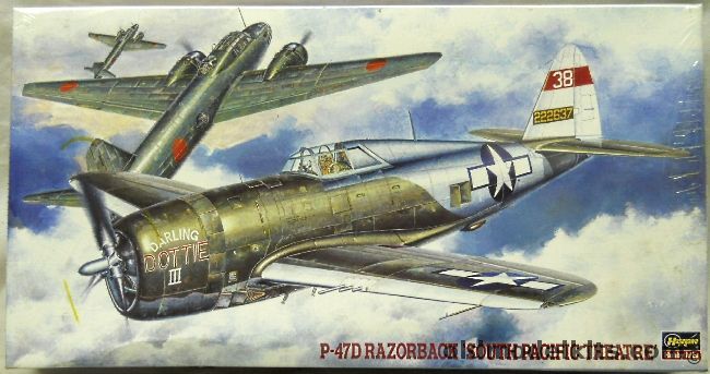 Hasegawa 1/48 Republic P-47D Razorback - South Pacific Theatre, JT58 plastic model kit